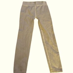 NWOT Women’s Calvin Klein Performance Stretchy Tan Ribbed Leggings